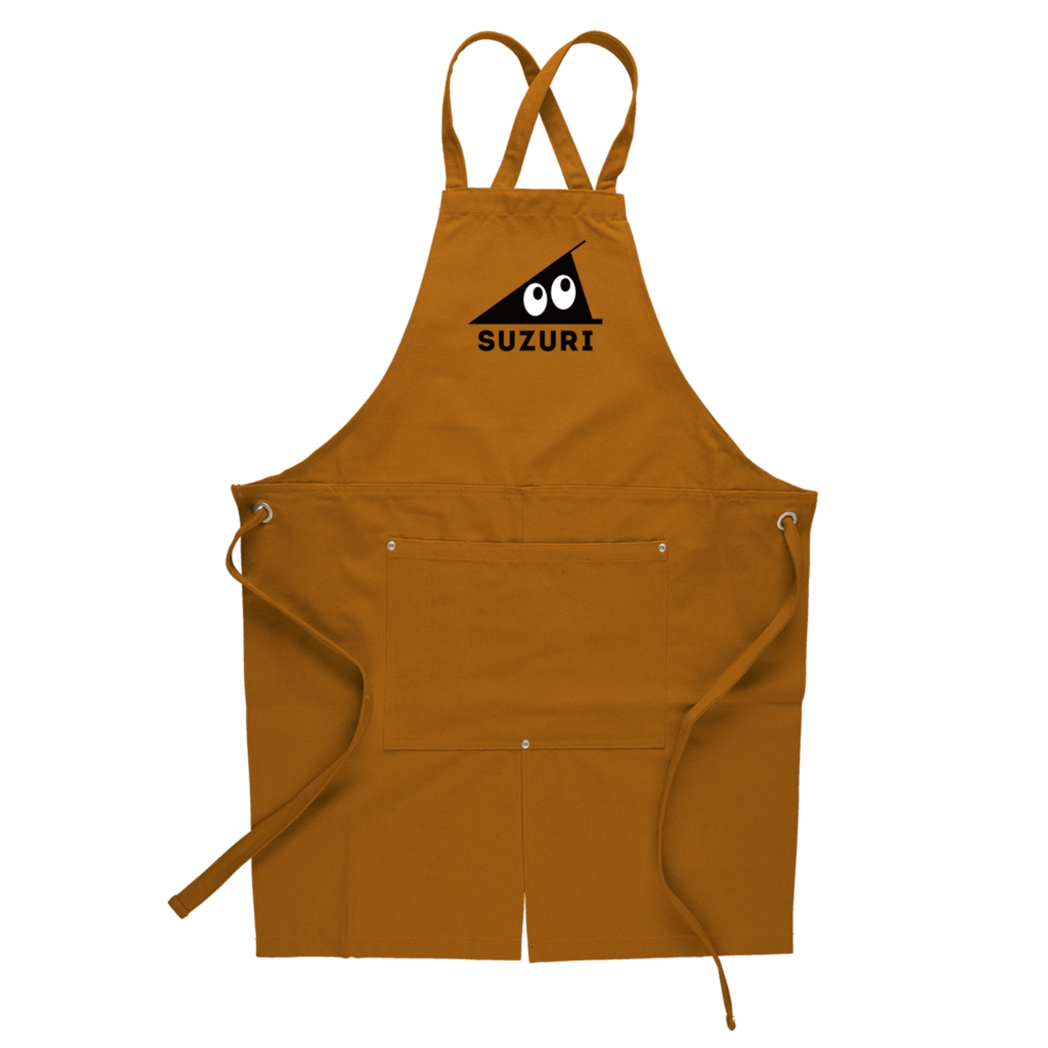 Washed Canvas Cross-Back Apron